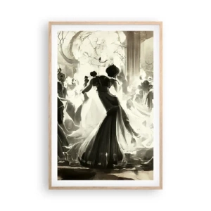 Plagát v ráme zo svetlého duba - Veľká maškaráda - 61x91 cm