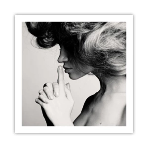 Plagát - Zahľadená do seba - 60x60 cm