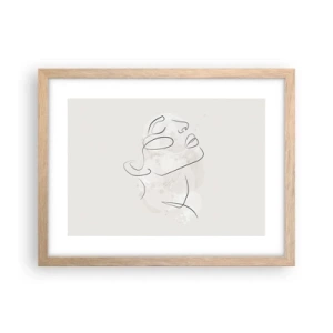 Plagát v ráme zo svetlého duba - Náčrt sna - 40x30 cm