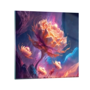 Obraz na skle - Iný svet - 50x50 cm