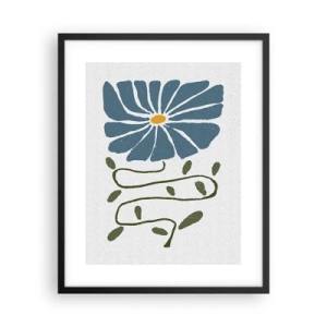 Plagát v čiernom ráme - Vetvičkou ku kvetu - 40x50 cm