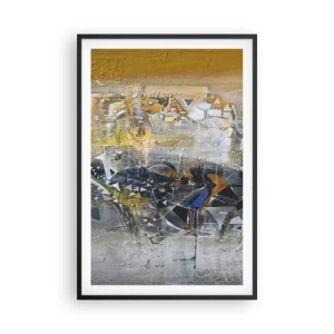 Plagát v čiernom ráme - Všetko sa podarí - 61x91 cm