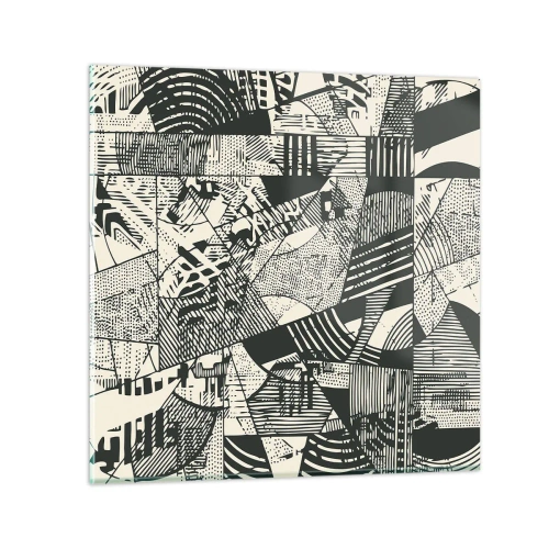 Obraz na skle - Dynamika súčasnosti - 30x30 cm