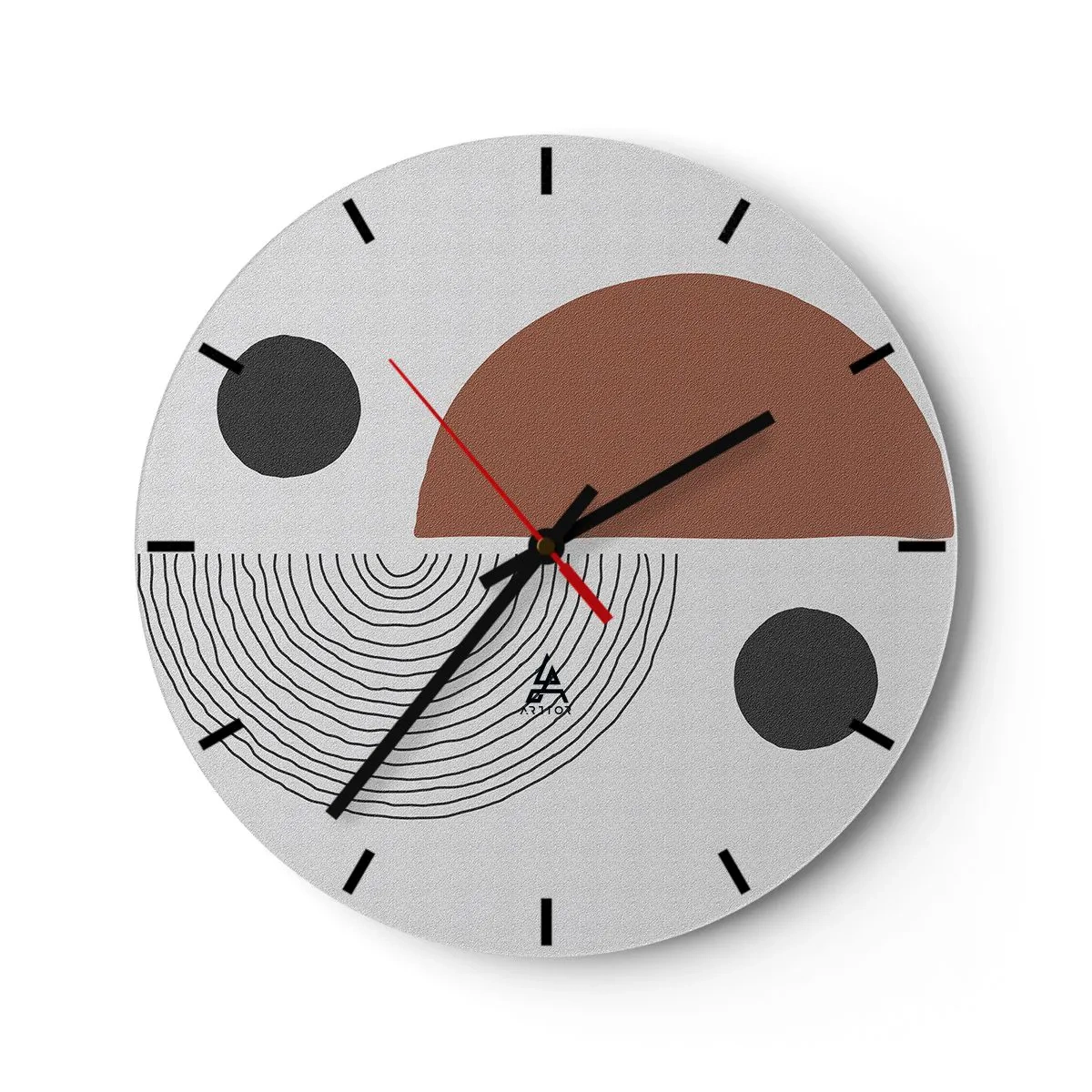 Nástenné hodiny - Dokonalosť kruhu - 40x40 cm