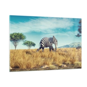 Obraz na skle - Šedá už nie je v móde - 120x80 cm