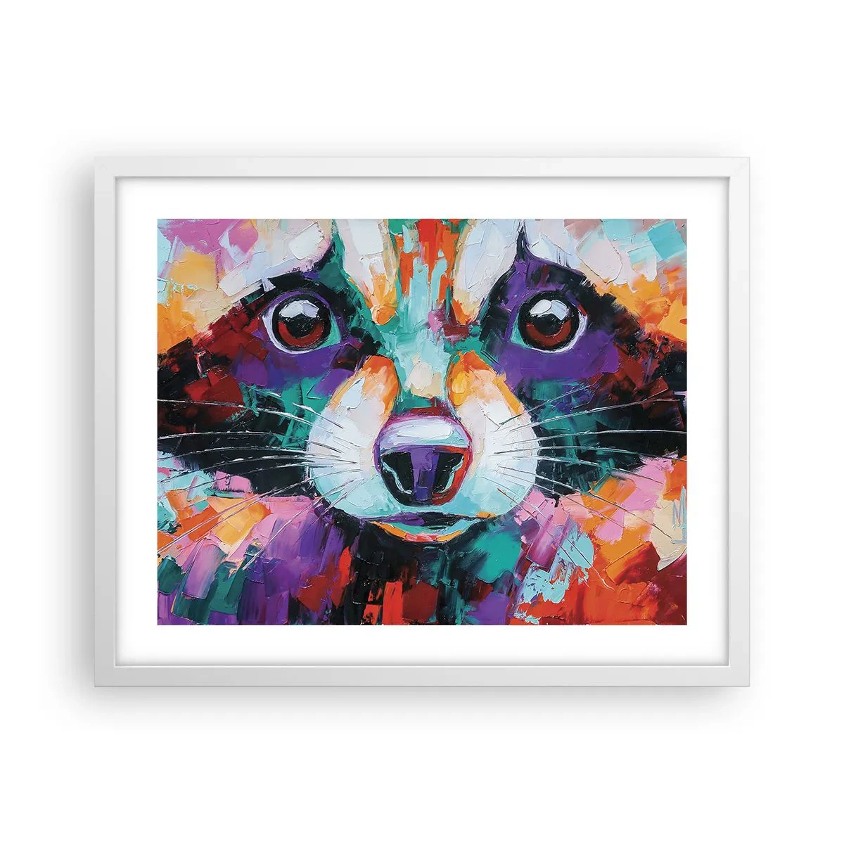 Plagát v bielom ráme - Iba dobré emócie - 50x40 cm