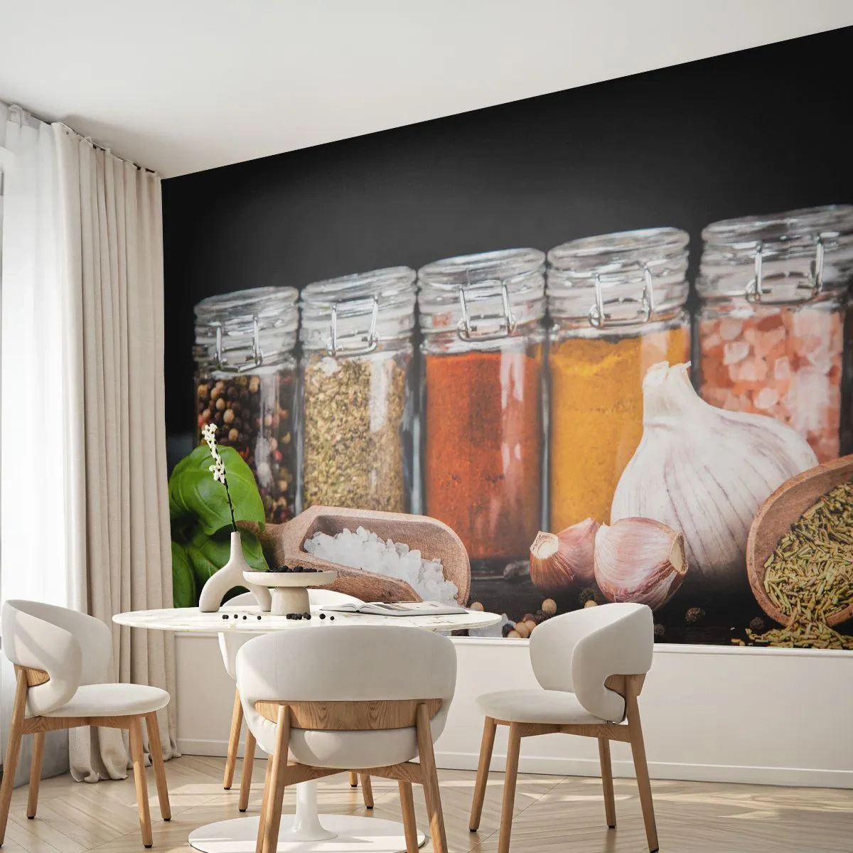 Fototapeta Premium Canvas - Aby mal život chuť - Gastronómia, Sušené bylinky, Korenie - 250x175 cm