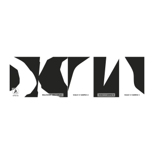 Vzorka samolepiacej fototapety Deluxe Sticker - Positive-negative - Čierna a biela, Abstrakcia, Kus - 100x30 cm