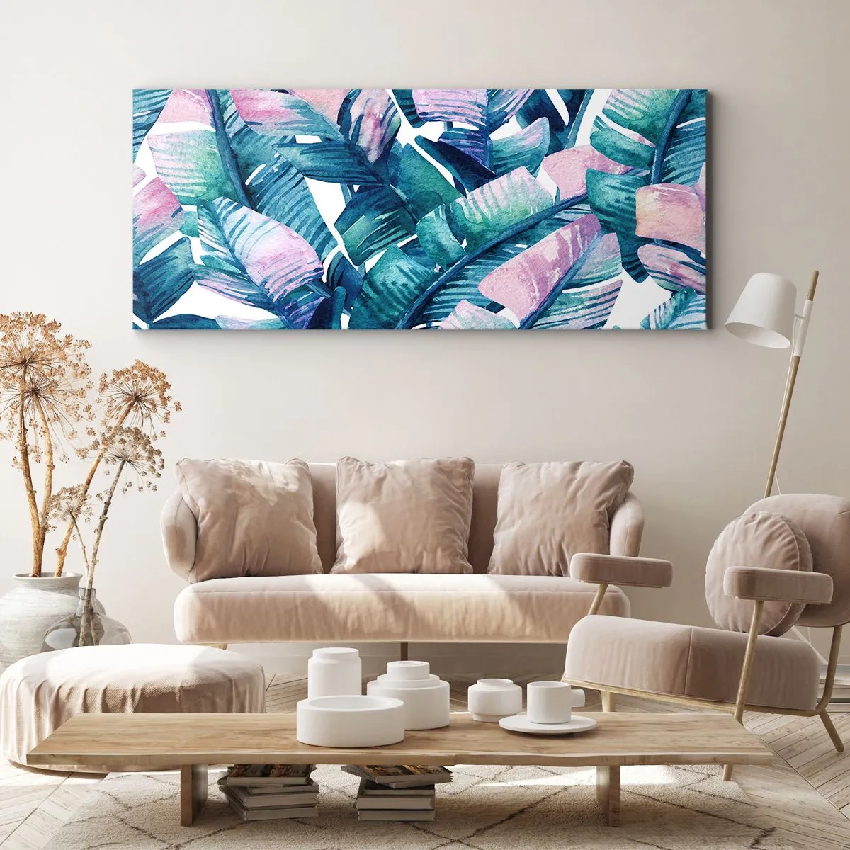 Obraz na plátne - V banánovom háji - 100x40 cm