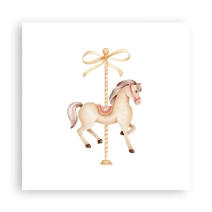 Plagát - Elegantným klusom - 40x40 cm