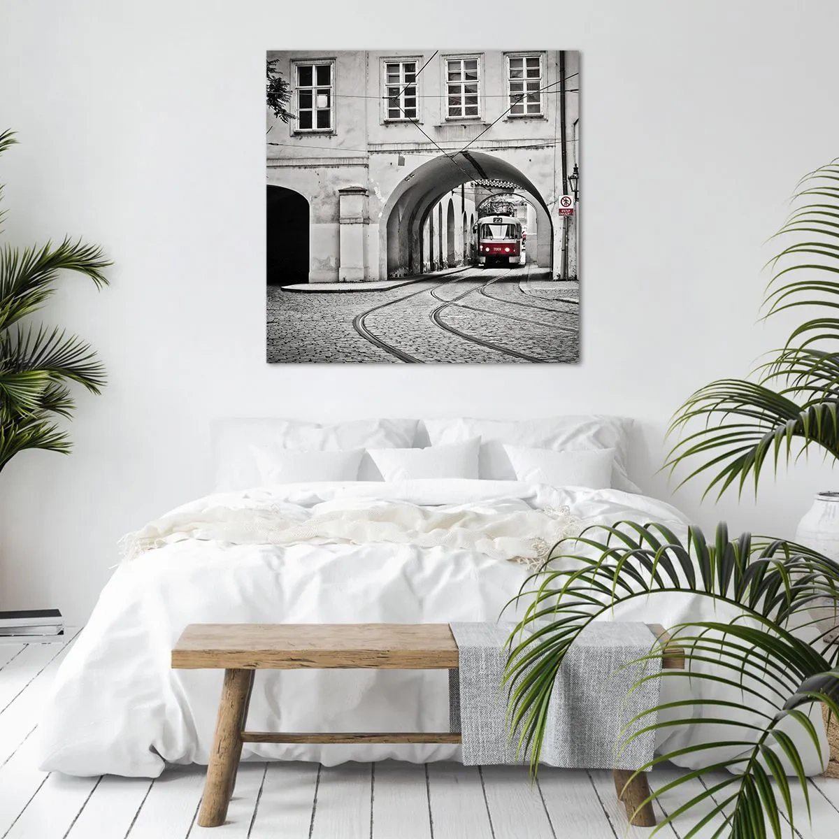 Obraz na plátne - Mestským labyrintom - 70x70 cm