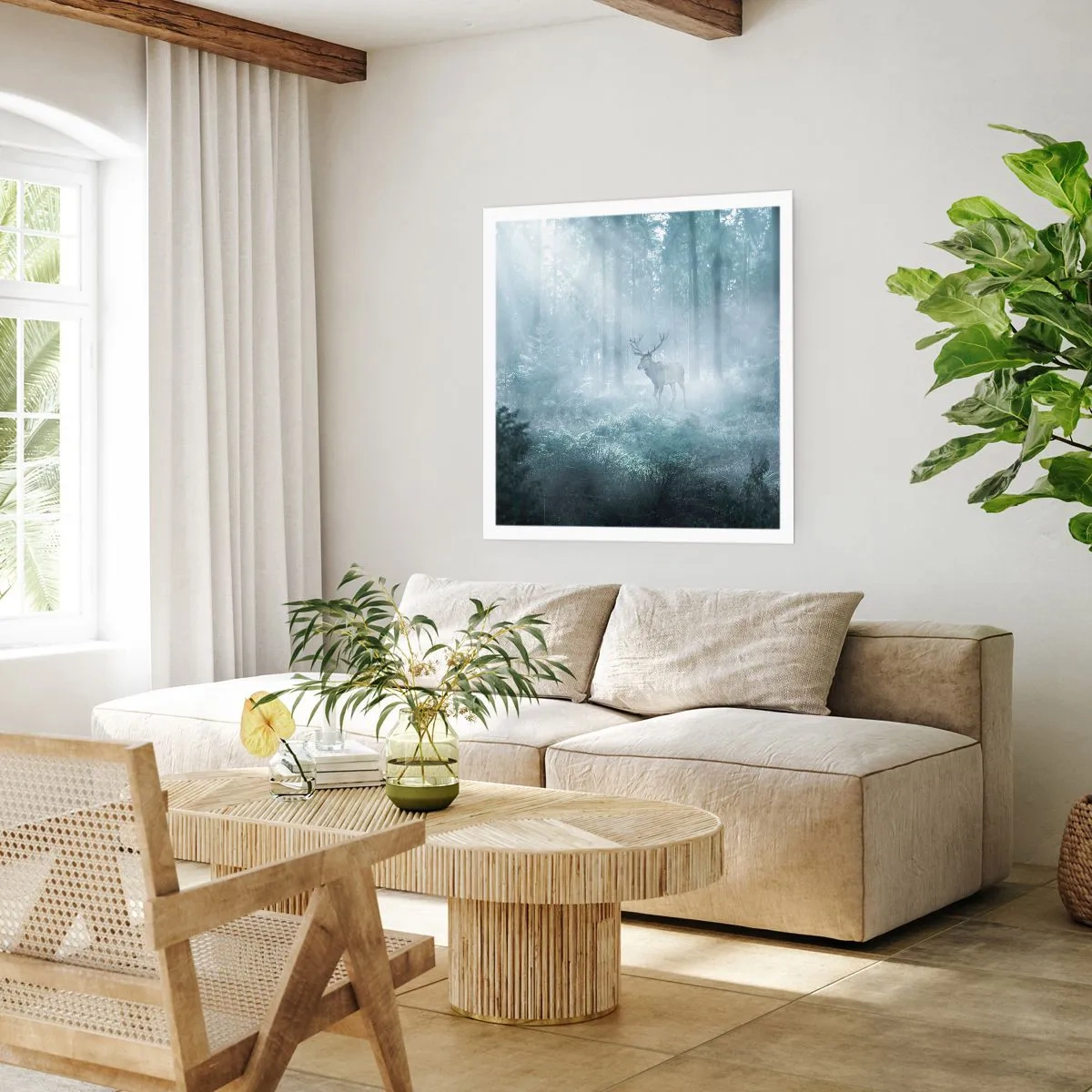 Plagát - Ranná obchôdzka sídliska - 60x60 cm