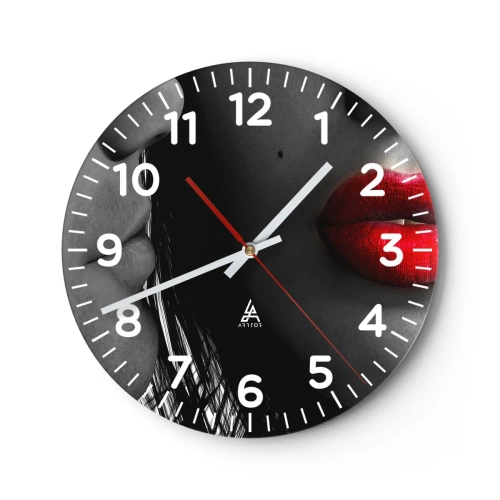 Nástenné hodiny - Tvár pri tvári - 30x30 cm