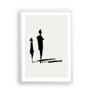 Plagát v bielom ráme - Určite spolu? - 50x70 cm