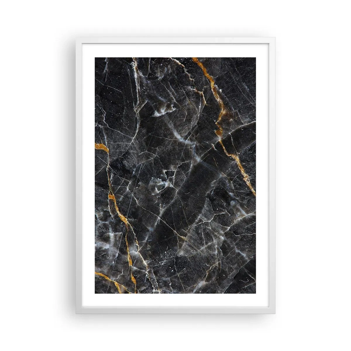 Plagát v bielom ráme - Vnútorný život kameňa - 50x70 cm