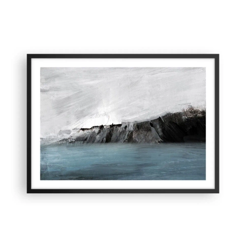 Plagát v čiernom ráme - Voda – zem: stret živlov - 70x50 cm