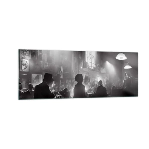 Obraz na skle - V jazzovej atmosfére - 140x50 cm