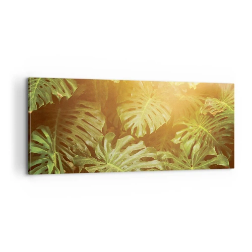 Obraz na plátne - Vstúpiť do zelene… - 100x40 cm