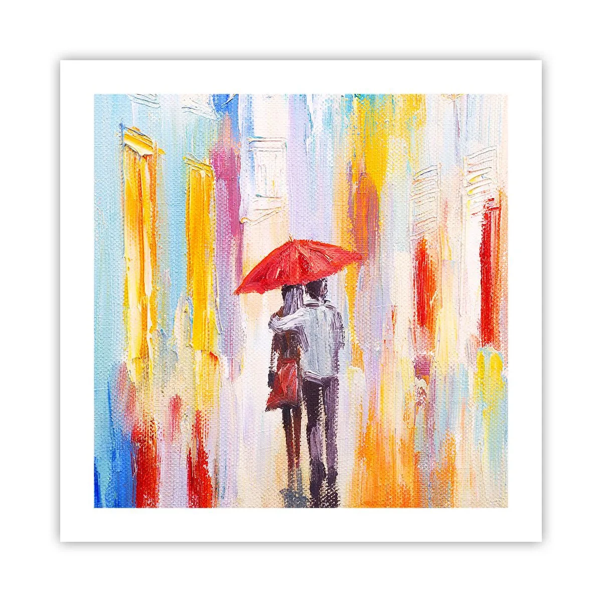 Plagát - Nech prší ďalej - 50x50 cm