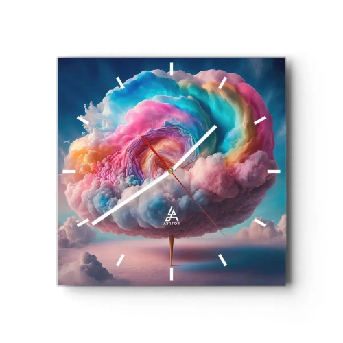 Nástenné hodiny - Sen o zábavnom parku - 40x40 cm