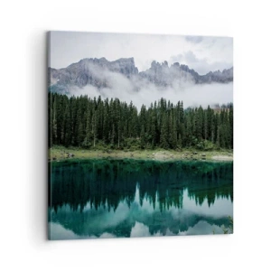 Obraz na plátne - Ticho, ticho, neprebuďme spiacu vodu…. - 60x60 cm