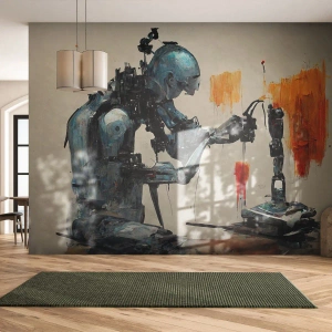 Fototapeta Premium Canvas - Už zajtra… - Umelec, Umela inteligencia, Robot - 250x175 cm