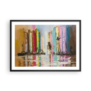 Plagát v čiernom ráme - Poď so mnou - 70x50 cm