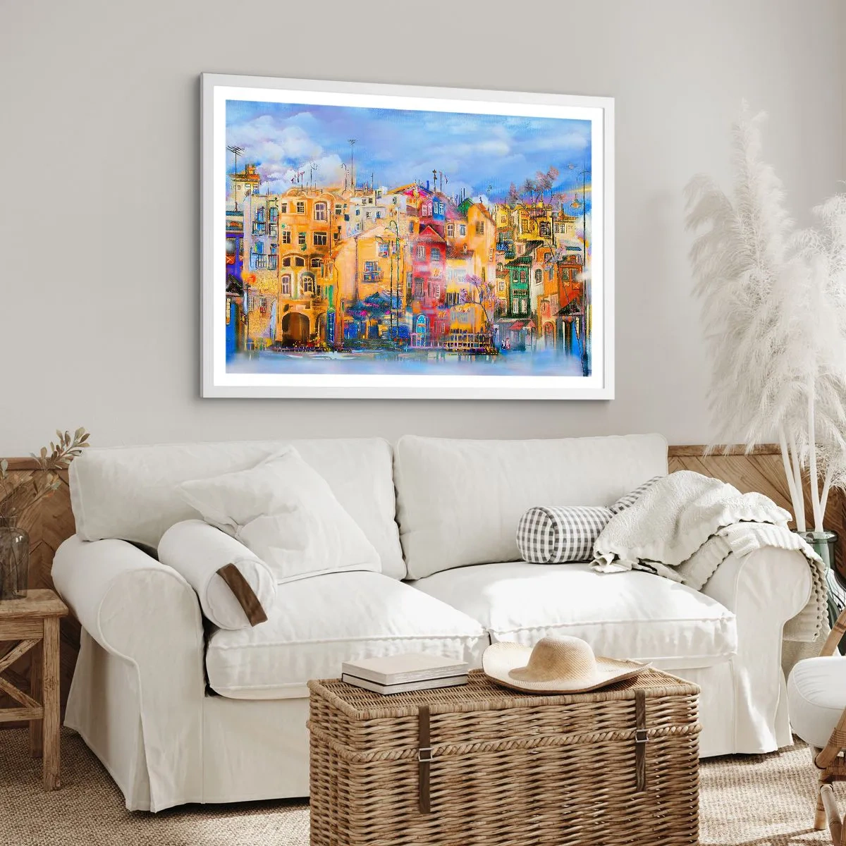 Plagát v bielom ráme - Sme spolu - 50x40 cm