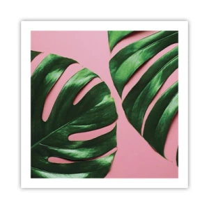 Plagát - Zelené rendez-vous - 60x60 cm