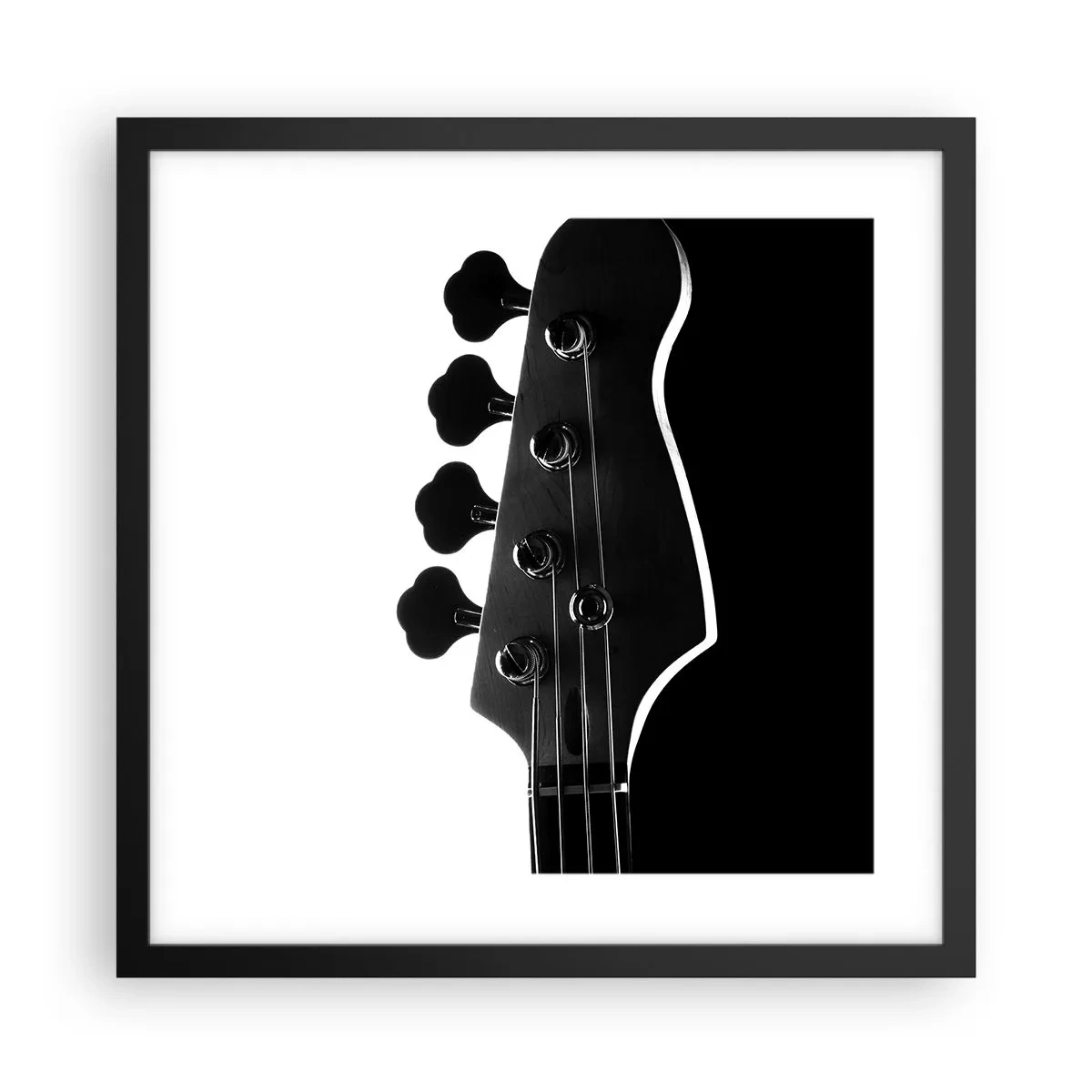 Plagát v čiernom ráme - Rockové ticho - 40x40 cm