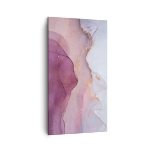 Obraz na plátne - Fialové a ľalové vlny - 45x80 cm