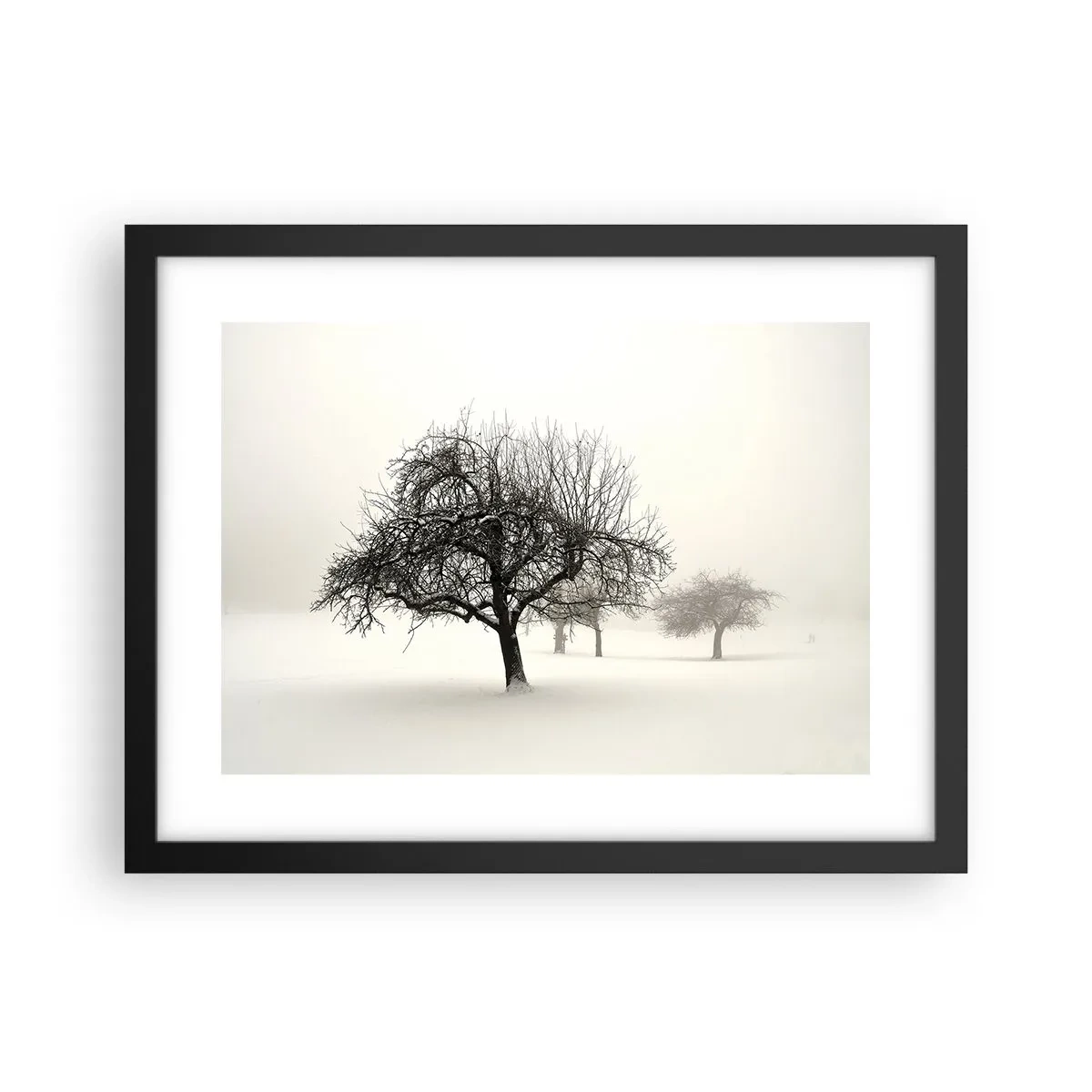 Plagát v čiernom ráme - Zimný sen - 40x30 cm