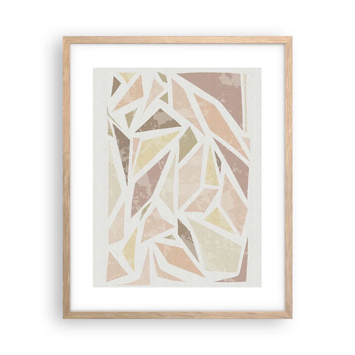 Plagát v ráme zo svetlého duba - Kompozícia: vitráž - 40x50 cm