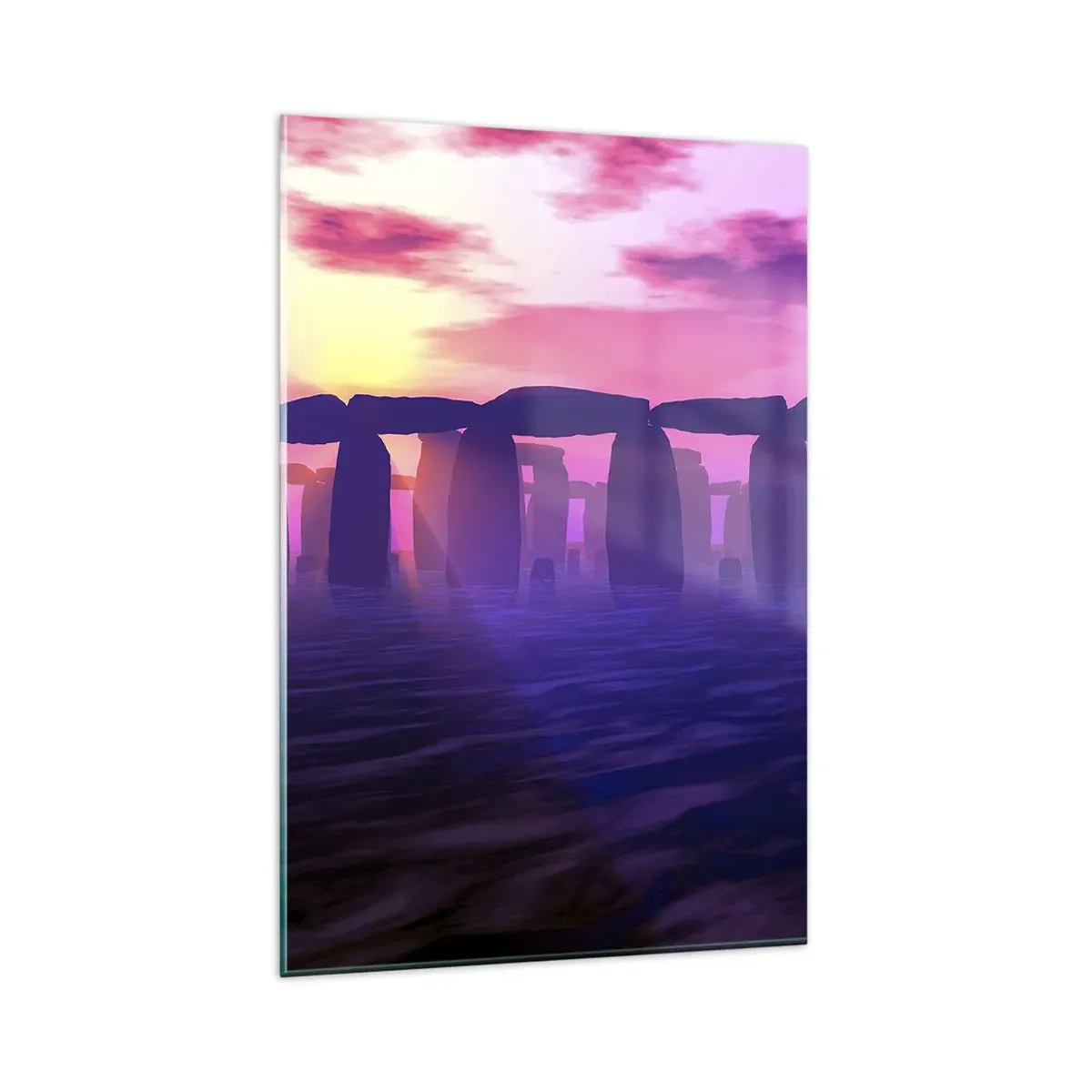 Obraz na skle - Tajomstvo za svitania v hmle - 80x120 cm