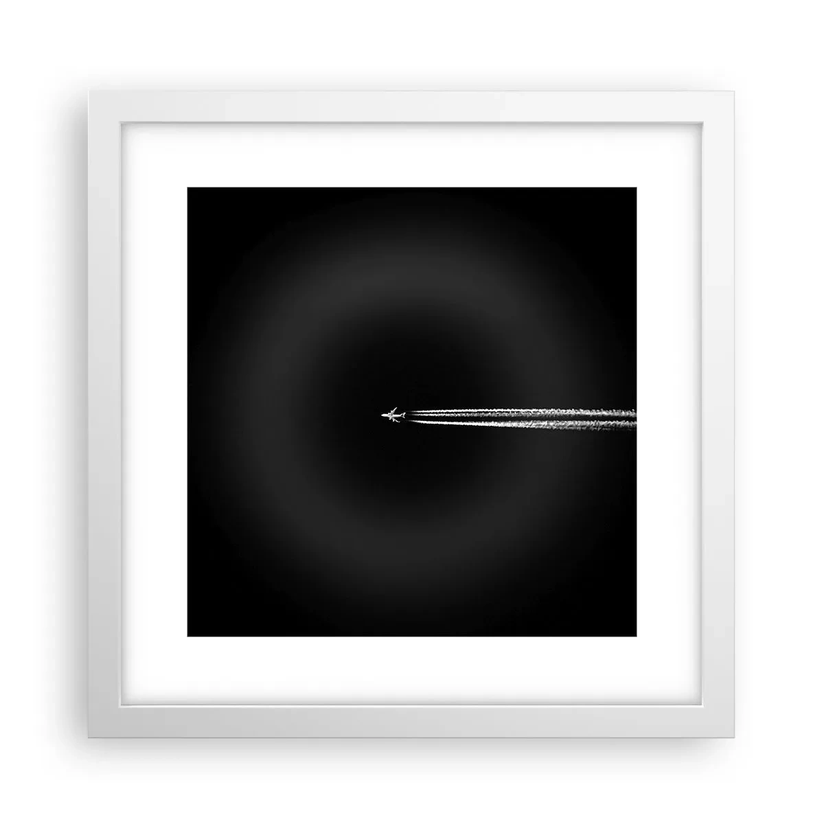 Plagát v bielom ráme - Do inej dimenzie - 30x30 cm