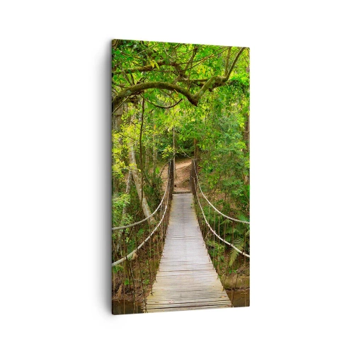 Obraz na plátne - Lebo na záhrade rastú popínavé rastliny - 45x80 cm