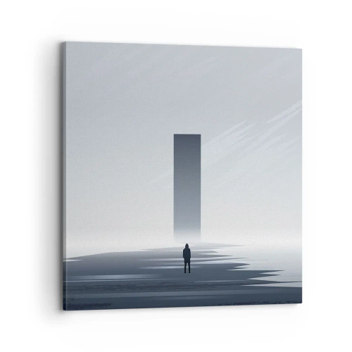 Obraz na plátne - Príležitosť alebo hrozba? - 70x70 cm