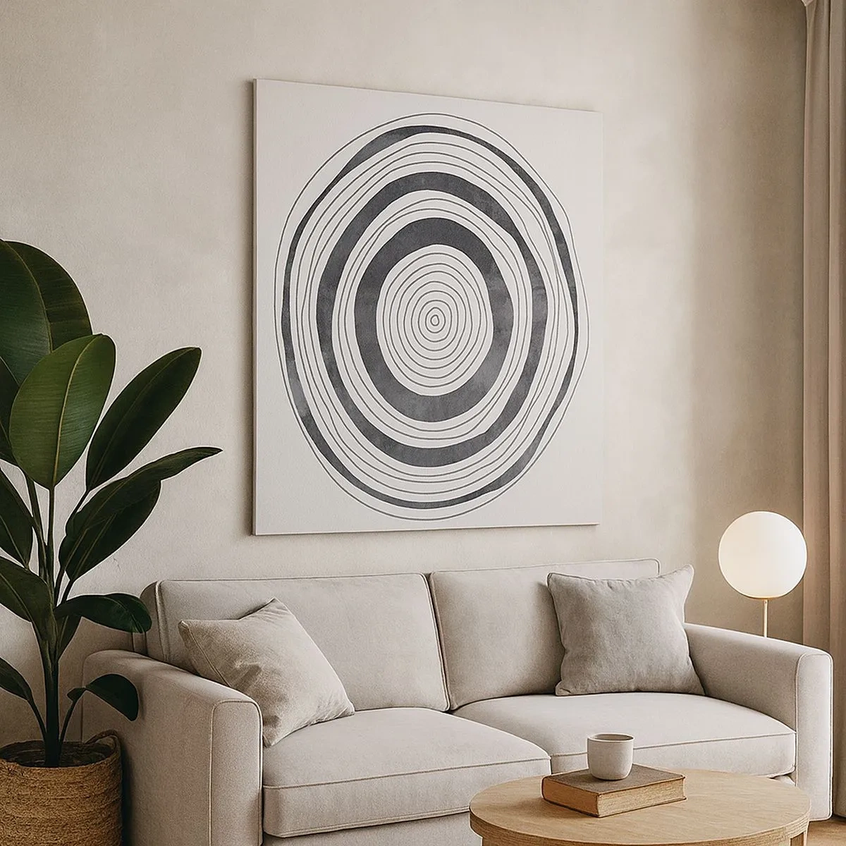 Obraz na plátne - Dôležité je to, čo je uprostred - 30x30 cm