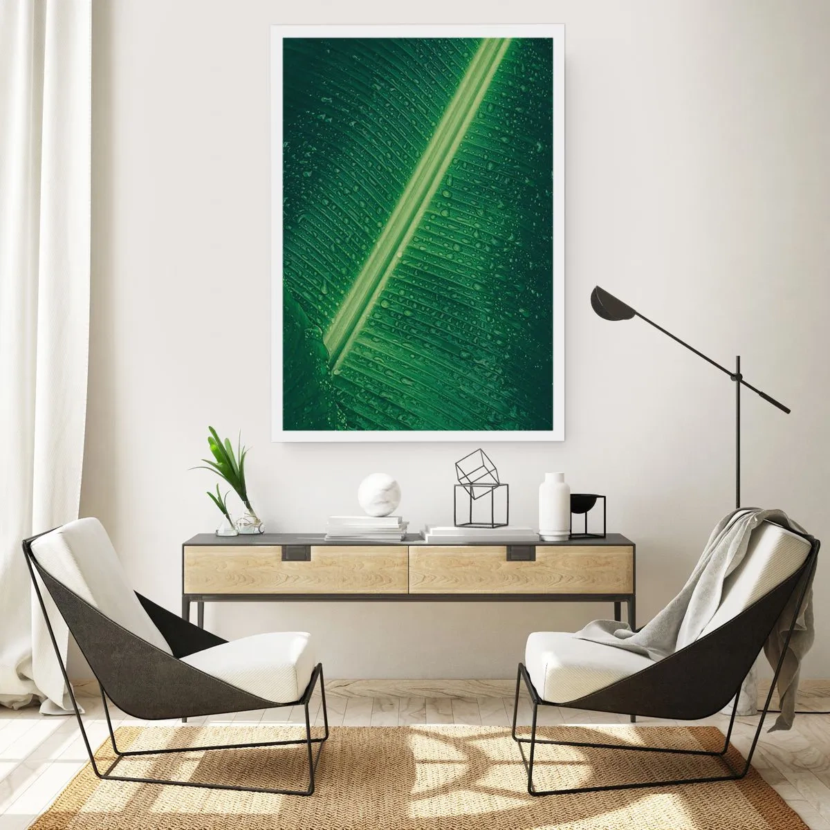 Plagát - Štruktúra zelenej - 61x91 cm