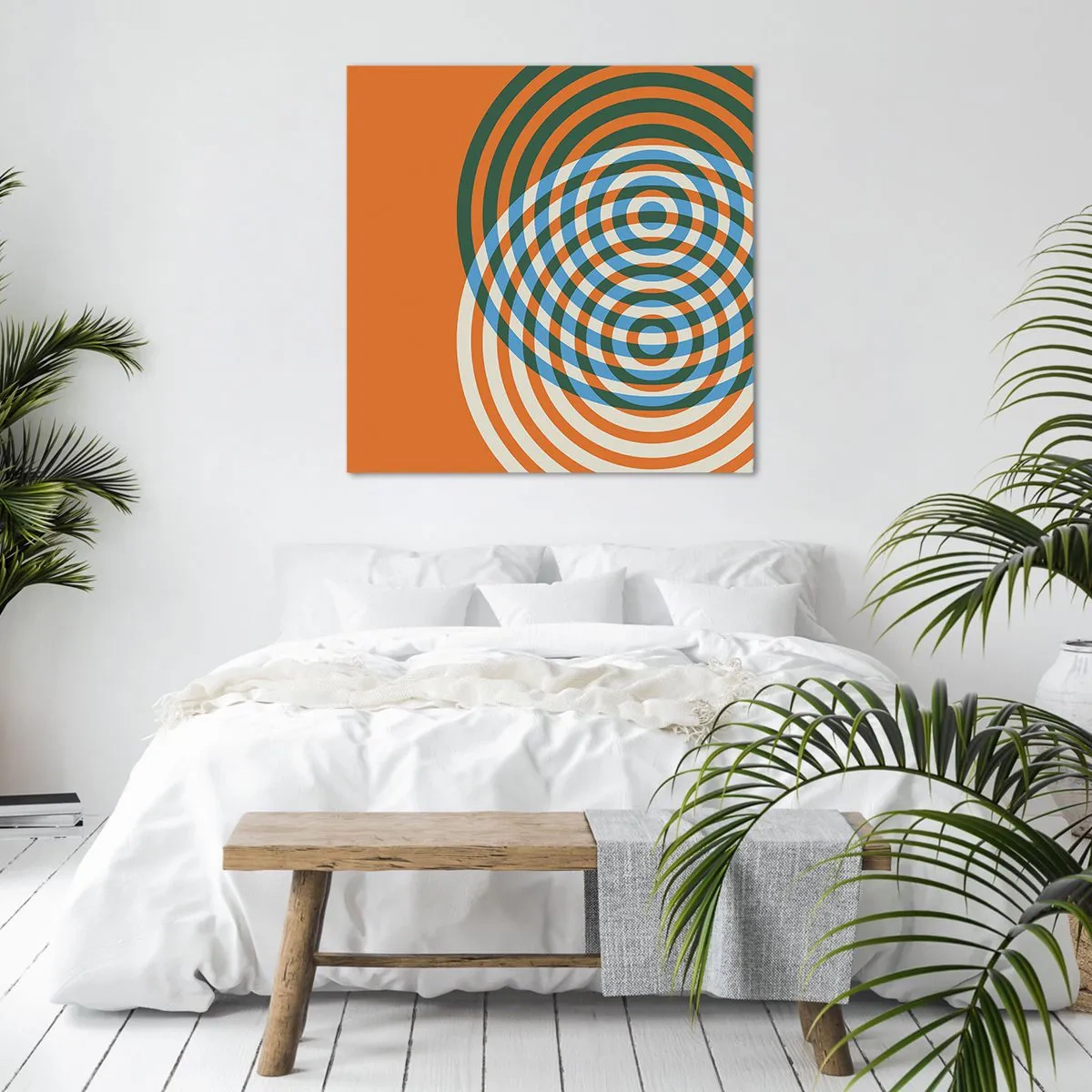 Obraz na plátne - Abstraktná kruhová variácia - 60x60 cm