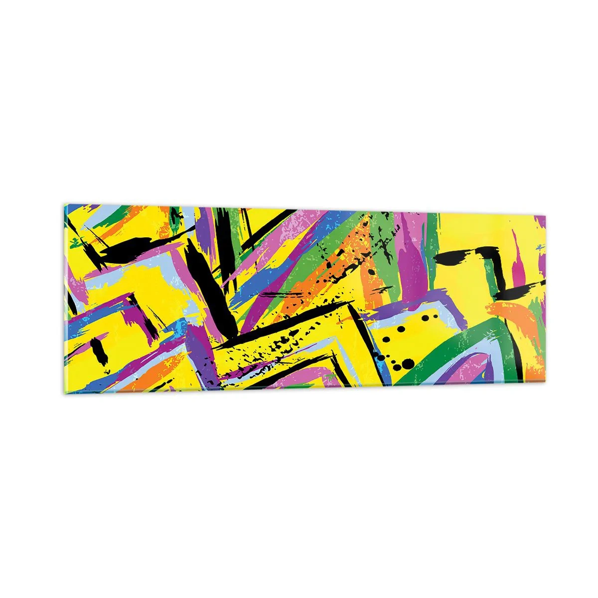 Obraz na skle - Až kričí radosťou - 90x30 cm