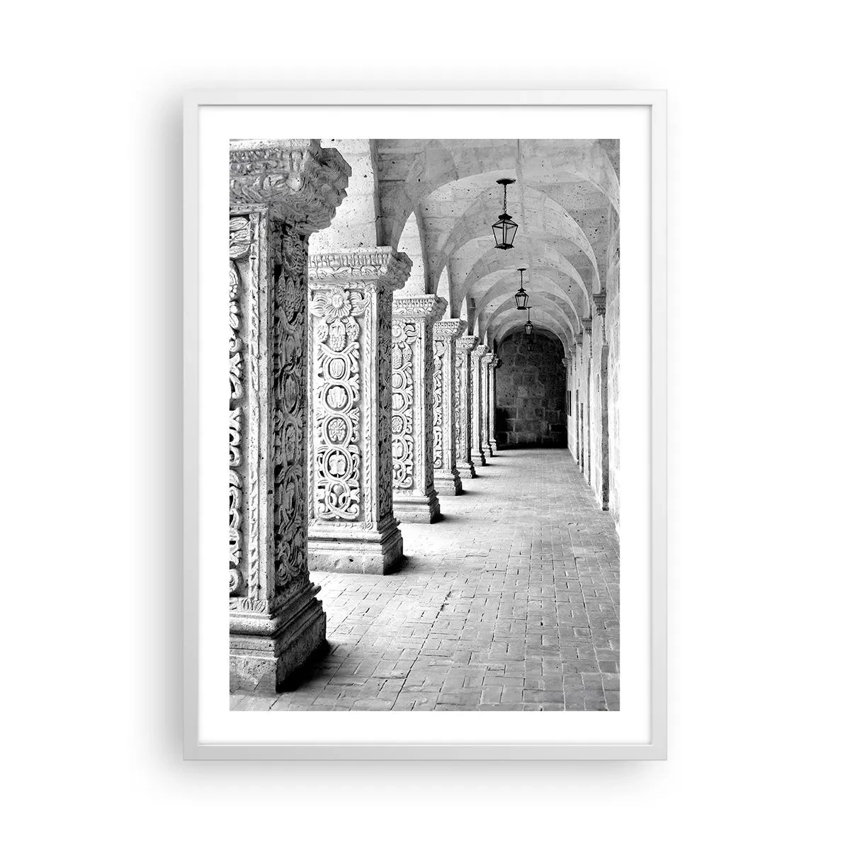 Plagát v bielom ráme - Kam…? - 50x70 cm