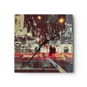 Nástenné hodiny - Veľkomestská doprava - 30x30 cm