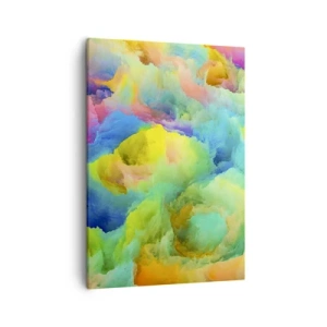 Obraz na plátne - Dúhové páperie - 50x70 cm