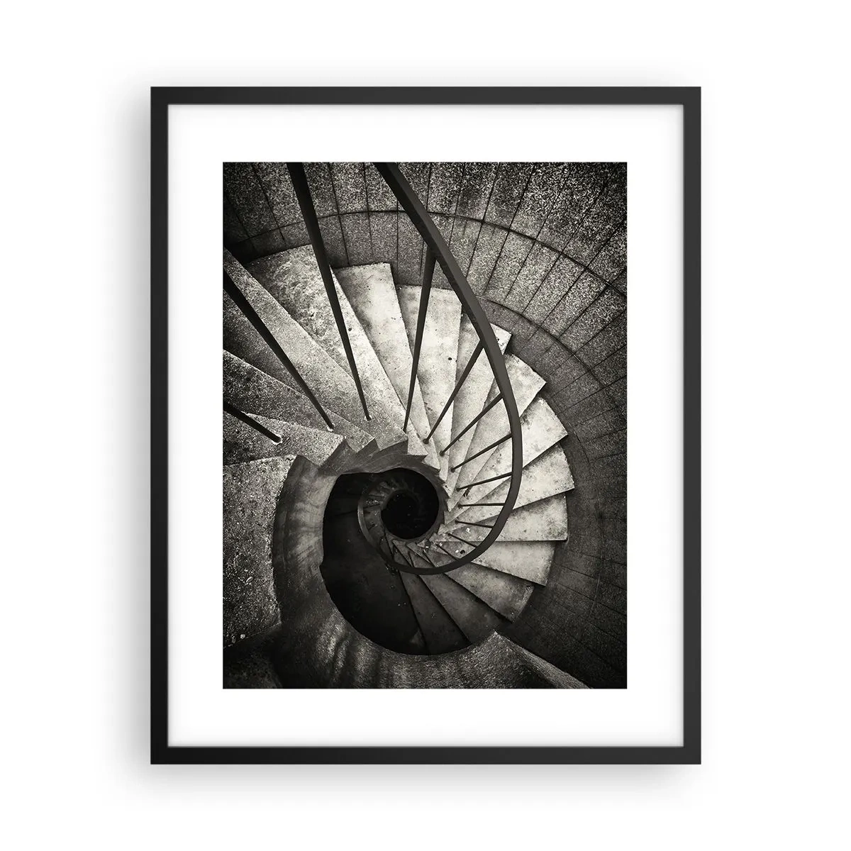 Plagát v čiernom ráme - Hore po schodoch, dole po schodoch - 40x50 cm