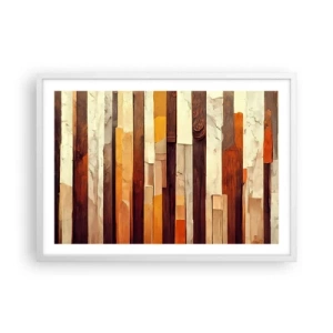 Plagát v bielom ráme - Hymna lesných stromov - 70x50 cm