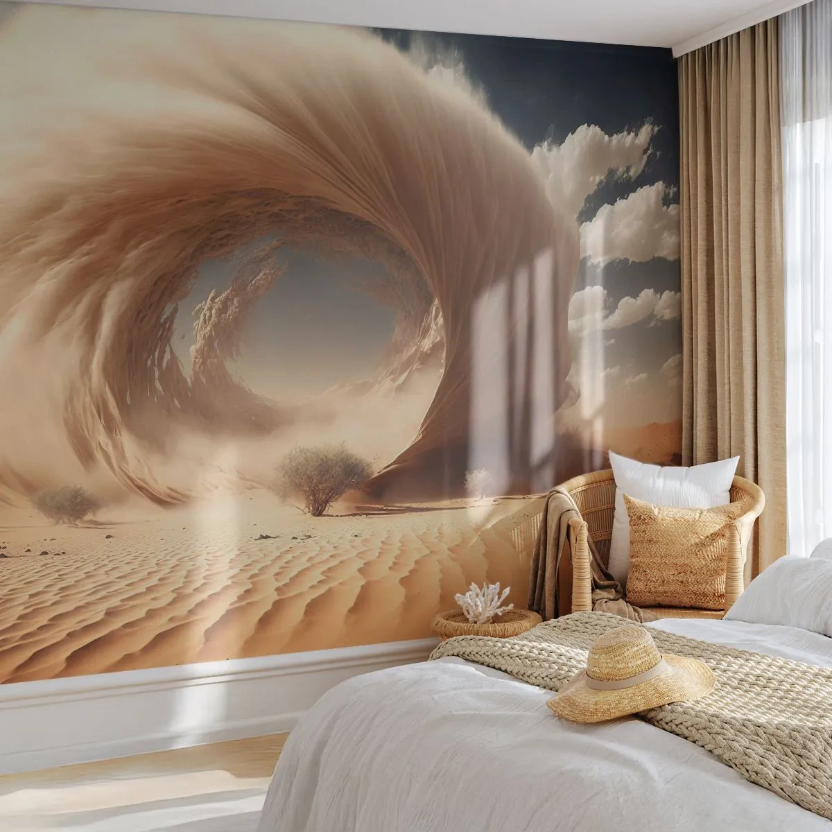 Fototapeta Premium Sand - Otvorený portál - Piesok, Púšť, Piesočná búrka - 100x70 cm