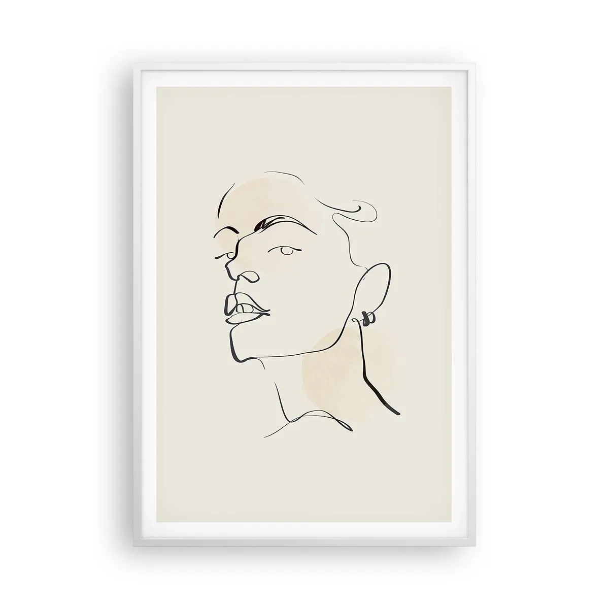 Plagát v bielom ráme - Hrdý pohľad - 70x100 cm