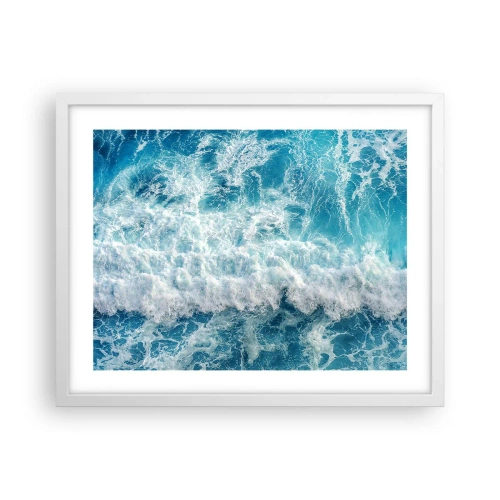 Plagát v bielom ráme - Radostne a skákavo - 50x40 cm