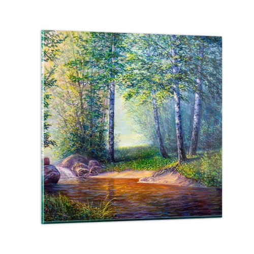 Obraz na skle - Idylické prostredie - 30x30 cm